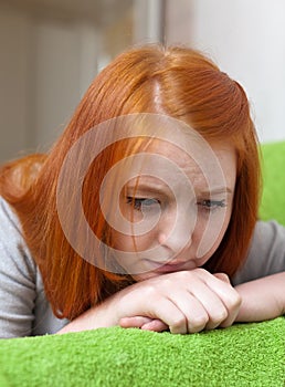 Teenager girl having disappointment