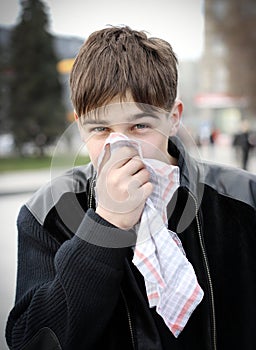 Teenager with Handkerchief