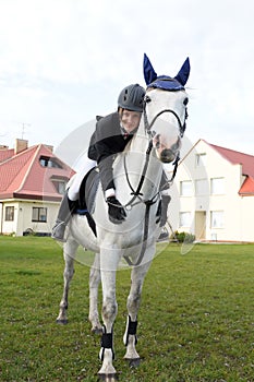 Teenager on horse