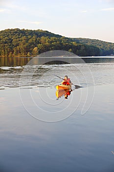 Teenager at the lake