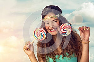 Teenager with Lollipop