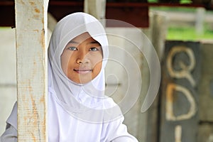 Teenager Muslim Student Girl