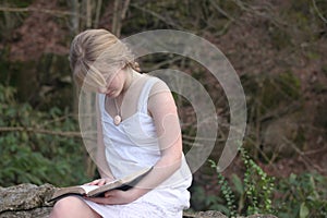 Teenager Reading Her Bible