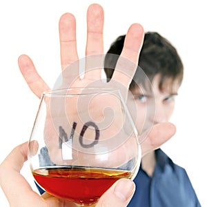 Teenager refuses Alcohol