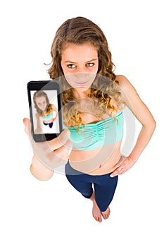 Teenager Taking Selfie