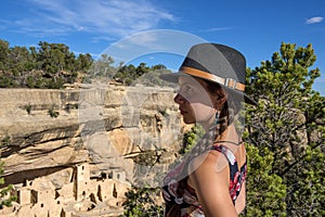 Teenager tourist in Messa Verdi photo