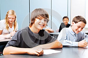 Teenagers in School photo
