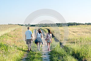 Teenagers Walking Away photo