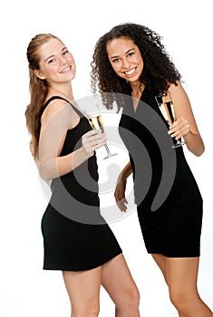 Teenagers with Wineglasses