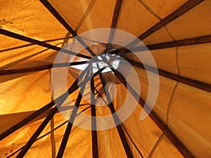 Teepee Ceiling- through the roof