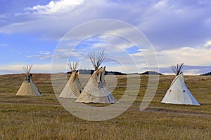 Teepee (tipi) as used by Native Americans in the Great Plains and American west