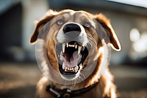 teeth angry dog bared fear tongue enraged canino pet hostile savage growl frighten growling hunger rage violent barking scarey photo
