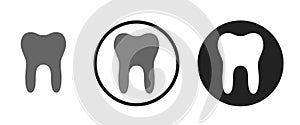 Teeth Icon . web icon set . icons collection. Simple illustration.