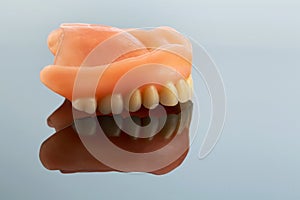 Teeth with reflection photo