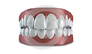 Teeth Set Closed Isolated