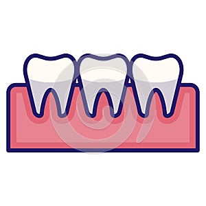 Teeth vector LineColor