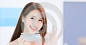 Teeth whiten concept