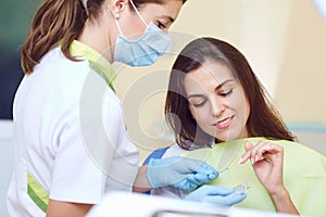Teeth whitening dental clinic.