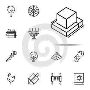 Tefillin icon. Judaism icons universal set for web and mobile