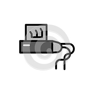 Tefillin line color icon. Isolated vector element.