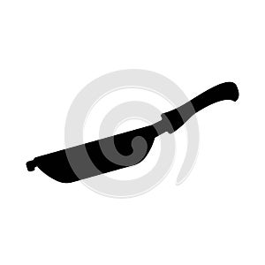 Teflon cooking utensil symbol icon, illustration design template