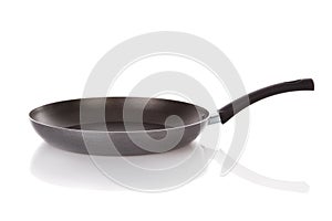 Teflon frying pan isolated