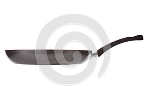 Teflon frying pan isolated