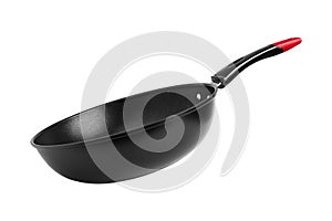 Teflon, isolated on white background. Frying pan with a non-stick surface