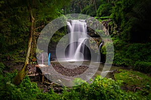 Tegenungan waterfall in bali photo