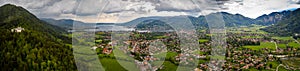 Tegernsee, Germany. Lake Tegernsee Rottach-Egern, Kreuth Bavaria, Germany near the Austrian border. Aerial view of