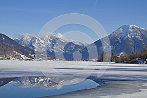 Tegernsee - lake in wintertime