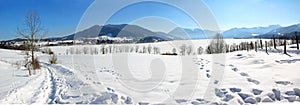 Tegernsee winter panorama