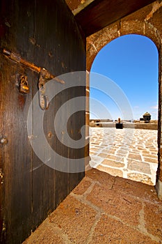 In teguise arrecife castillo de las coloradas spain the old t photo