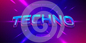 Tehno text effect