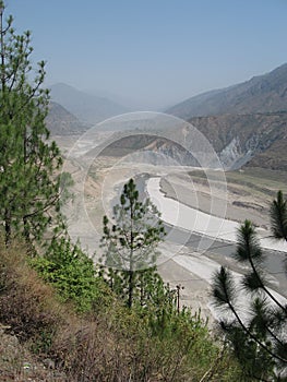 Tehri Dam under construction