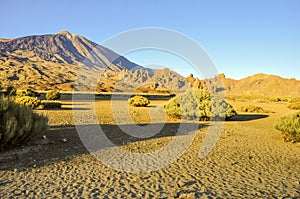 Teide in a lunar landscape photo