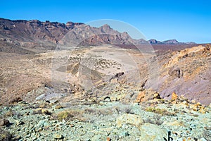 Teide National Park, Santa Cruz de Tenerife in Canary Islands, Spain.