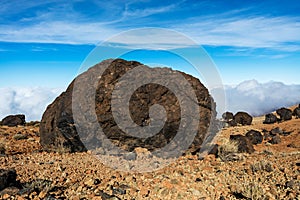 Teide National Park, Tenerife, Canary Islands - A view of `Teide Eggs`, or in Spanish `Huevos del Teide`. photo