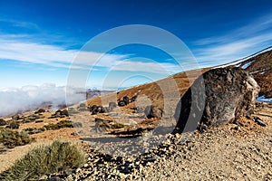 Teide National Park, Tenerife, Canary Islands - A view of `Teide Eggs`, or in Spanish `Huevos del Teide`. photo
