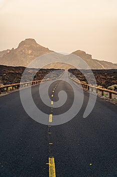 Teide National Park on Tenerife island in Spain