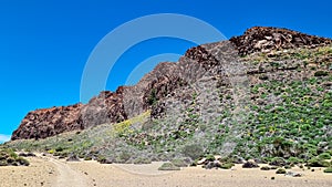 Teide - Panoramic view on Riscos de la Fortaleza near Pico del Teide and Montana Blanca, Mount El Teide National Park, Tenerife photo