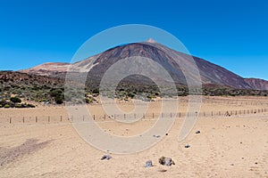 Teide - Panoramic view on volcano Pico del Teide and Montana Blanca, Mount El Teide National Park, Tenerife, Canary Islands, photo