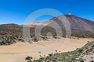 Teide - Panoramic view on volcano Pico del Teide and Montana Blanca, Mount El Teide National Park, Tenerife, Canary Islands, photo