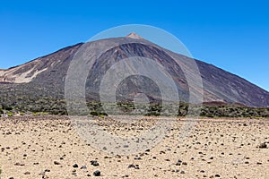 Teide - Panoramic view on volcano Pico del Teide and Montana Blanca, Mount El Teide National Park, Tenerife, Canary Islands, photo