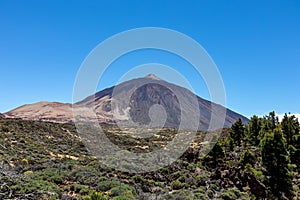 Teide - Panoramic view on volcano Pico del Teide and Montana Blanca, Mount El Teide National Park, Tenerife, Canary Islands, photo