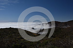 Teide volcano teneryfa Insel Wyspy Kanaryjskie clouds bench nature mautain landscape photo