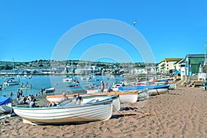 Teignmouth back beach in Devon UK