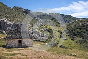 Teito, ancient hut at Saliencia Lakes, Somiedo photo