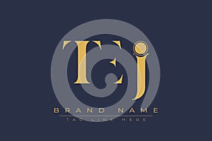 TEJ abstract letter logo design