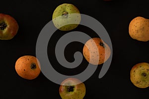 Tejocote fruit macro close up photo